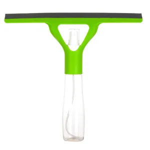 Racleta pentru geamuri cu pulverizator, 120 ml, verde
