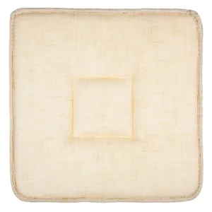 Pernă pentru scaun 39x39cm din material textil ecru