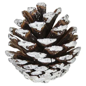 Set Conuri Decorative cu Zăpadă, 20 Bucăți, Dimensiune 5cm, Material Lemn