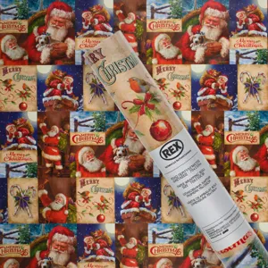 Rolă de hârtie maro pentru ambalarea cadourilor de Crăciun 70x150 cm