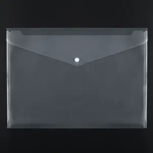 Mapă A3 din plastic transparent cu capsă, 45x32 cm