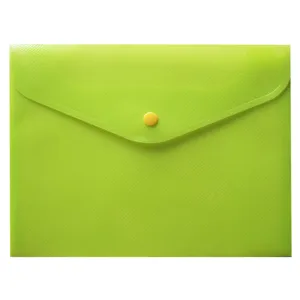 Mapă A5 galben fluorescent cu capsă, plastic, 1 bucată