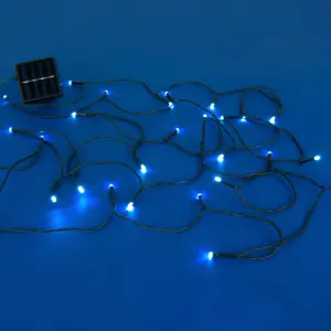 Instalație Lumini Solare LED 60 Beciuri Alb Rece pentru Decorare