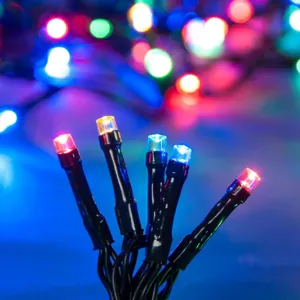 Instalație Lumini Crăciun 100 Becuri LED Multicolor 6.07m