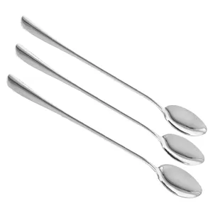 Set lingurite din inox, 3 bucati, maner lung