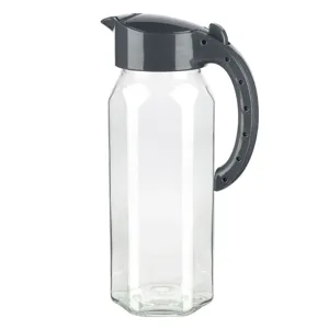 Ulcior din sticlă cu capac din plastic, 1,5 L, transparent