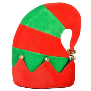 Caciula de Craciun Spiridus Verde Rosie 33cm