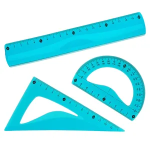 Set Rigle Flexibile Albastre 20 cm - 3 buc