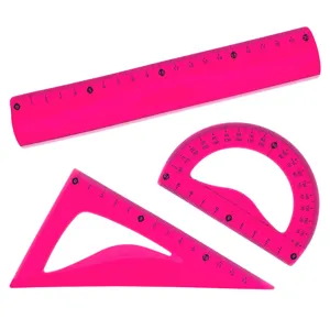 Set Rigle Flexibile Fucsia, 3 buc, 20 cm