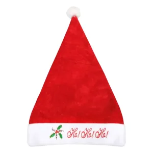 Caciulă Roșie Crăciun cu Mesaj Ho Ho Ho