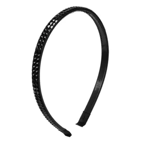 Coronita Elegantă cu Strassuri Negre - Accesoriu Indispensabil