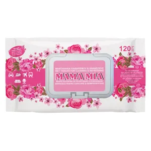 Șervețele umede pentru mâini și corp, Aromă de flori, 120 buc