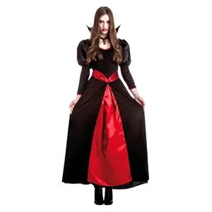 Costum de Halloween pentru femei, Vampir, One Size, Negru și Roșu