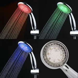 Cap de dus cu LED si senzor de temperatura, multicolor