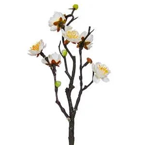 Ramură artificială cu flori de migdal albe – Decorațiune de primăvară