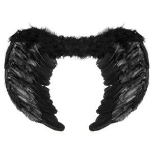 Aripi de Deghizare Negre cu Elastic, 65x40cm