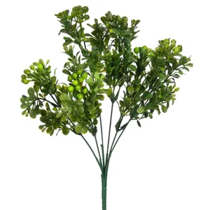 Ramura cu Planta Artificiala Verde cu Fructe, 31cm