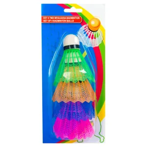 Set Fluturasi Badminton Multicolor - 4 Bucăți