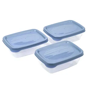 Set Recipiente Alimente Transparente 600 ml - 3 buc