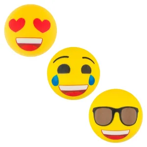 Set 3 Mingi Anti-Stress din Plastic cu Emoji Galbene