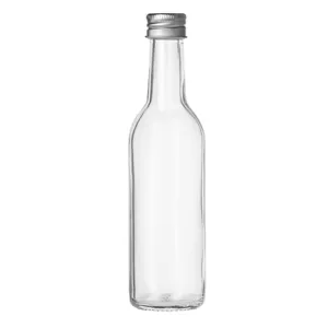 Sticlă transparentă cu capac metalic 100 ml