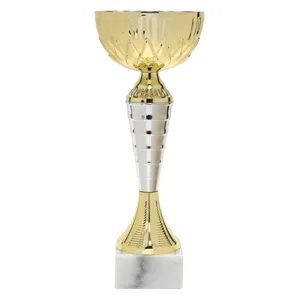 Trofeu Elegant cu Cupă Aurie și Suport din Marmură, 31 cm
