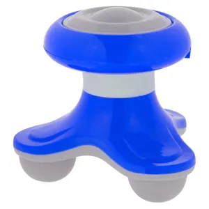 Aparat de masaj mini, 3 capete interschimbabile, Albastru