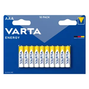 Set de 10 baterii alcaline AAA pentru dispozitive electronice