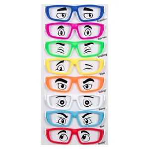 Set Ochelari de Petrecere din Plastic Color - 8 buc