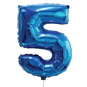 Balon petrecere metalizat albastru și argintiu 60cm