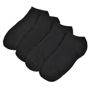 Set șosete dame monocolore negre de bumbac pentru confort