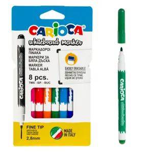 Set Markere Multicolor pe Tablă Albă cu Vârf 2.8mm