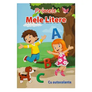 Carte educativă cu autocolante pentru învățarea literelor