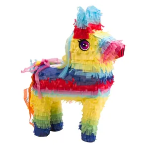 Pinata multicolor de petrecere în formă de magarus