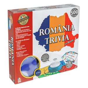 Joc de Societate Trivia România cu Buzzer - Cunoștințe Românești