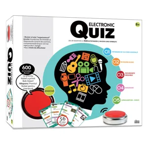Joc de Societate Quiz Electronic cu Buzzer, 600 de Întrebări