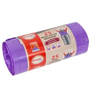 Saci pentru Gunoi cu Mânere, 35L, 25 Bucăți