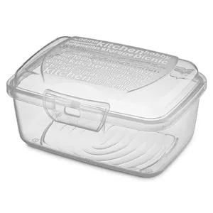 Caserolă plastică transparentă cu capac integrat 350 ml