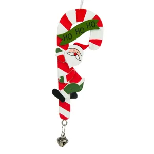 Ornament de Crăciun Santa Claus cu pălărie roșie și albă