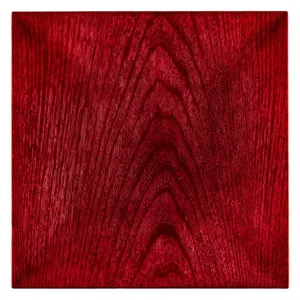 Platou Decorativ Plastic Roșu 30x30x2 cm - Model Modern pentru Decorațiuni