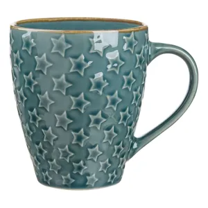 Cana Ceramică cu Model Stele 3D – Capacitate 350ml