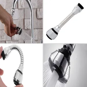 Extensie Metalică Flexibilă pentru Robinet 15cm, Jet și Duș