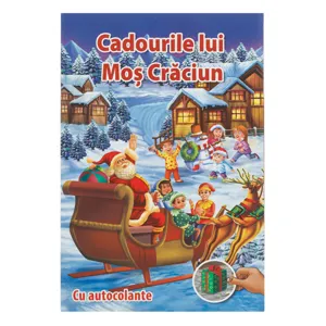 Carte de Crăciun Cadourile lui Moș Crăciun cu Autocolante