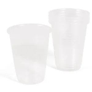 Pahare din plastic transparent de unica folosinta 350 ml