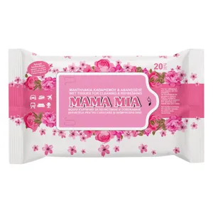 Servetele umede cu aroma de flori fara alcool, 20 bucati