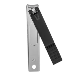 Unghieră metalică neagră de oțel inoxidabil, 8 cm