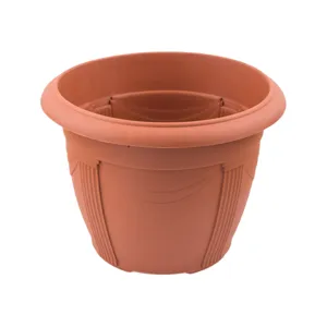 Ghivece de plastic teracota pentru flori cu textură