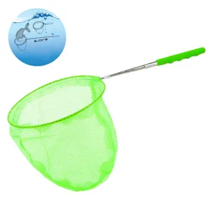 Minciog Telescopic Metalic Verde Lime cu Plasă, 37-85 cm