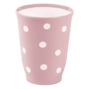 Cană de plastic pink cu motiv polka dot 350ml