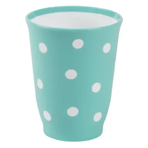 Pahar de plastic cu buline albe 350ml pentru băuturi